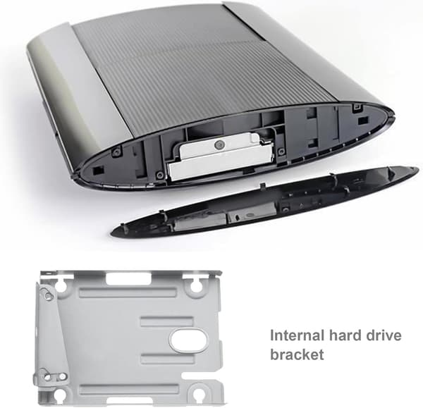 Traders 2,5-tommer harddiskholder kompatibel med PS3 CECH-400X-serien Super bakkeadapter med skruer_yux