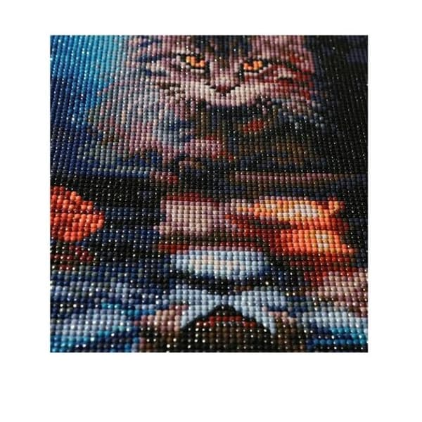 Diamantmaleri Kat, 5D Diamantmaleri, Diamantmaleri, Kat Diamantmaleri Kit, Kat og Tiger Diamantmaleri, Diamantbroderi Komplet K