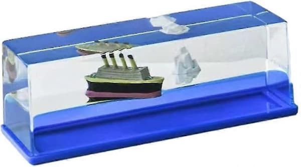Titanic Krydstogtskib Akryl Fluid Drift Flaske Ornament - Udsøgt & Unik Gave, Synker Aldrig