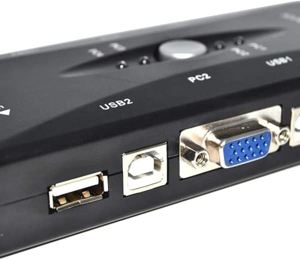 Splitter, 4-ports USB 2.0 Switch Växlingsbox Adapter och USB-kabel