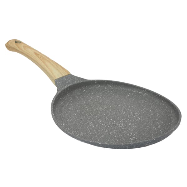 Frying Pan Flat Bottom Even Heating Non-stick Cooking Cookware with Handle for Food 20cm / 7.87in