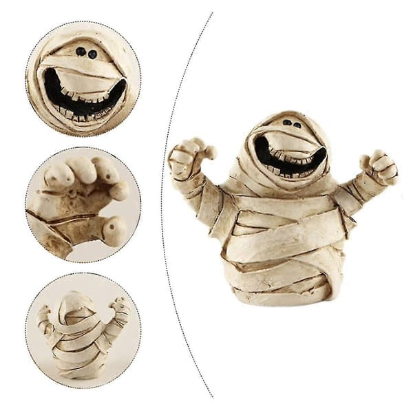 2025 Halloween Table Decorations Den, Halloween Decorations Gothic Spooky Mummy Resin Figurine