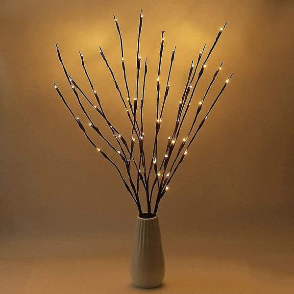 Lysende grener / Dekorasjonsgrener Brune med 20 LED-lys