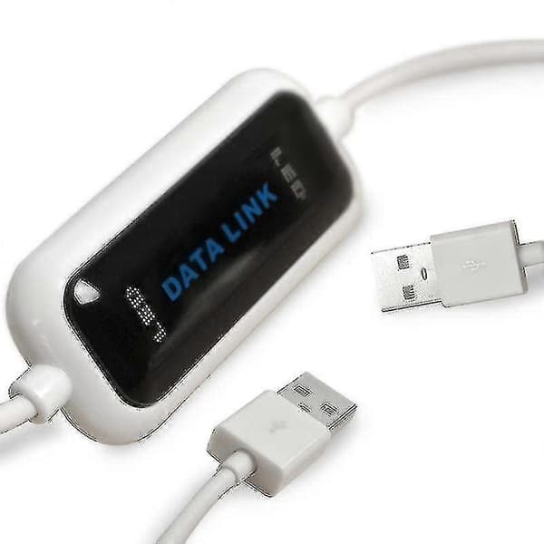 USB Dataoverføringskabel PC til PC kompatibel med Windows - USB 2.0 Datalink PC-link Kabel