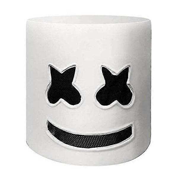 Marshmallow Hodeplagg Full Ansiktsmask Halloween Maskerade Cosplay Kostyme for Menn Kvinner Barn