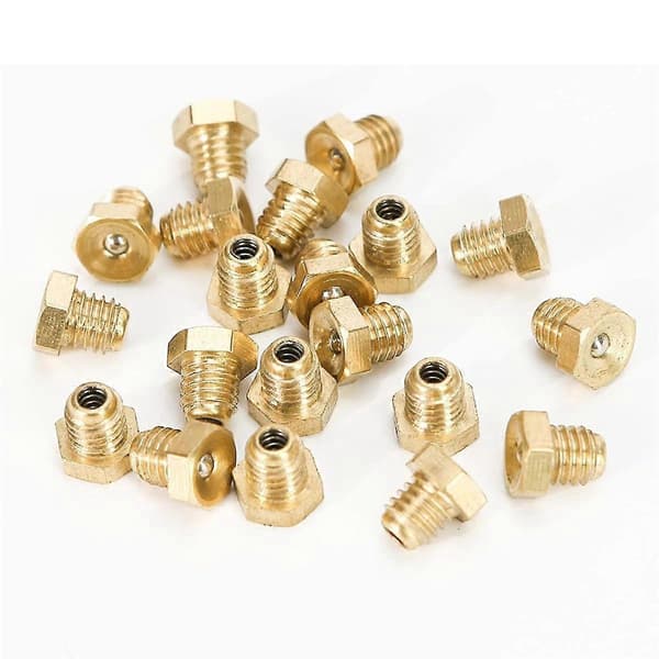 20 stk M6x1mm Metrisk Hanngjenge Rett Smørenippel Tilbehør for Maskinverktøy Smøring