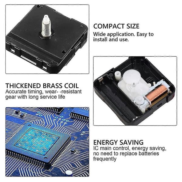 Quartz Clock Mechanism Kit, Wall Clock Mechanisms Battery Operated Replacement, Clock Replacement DIY