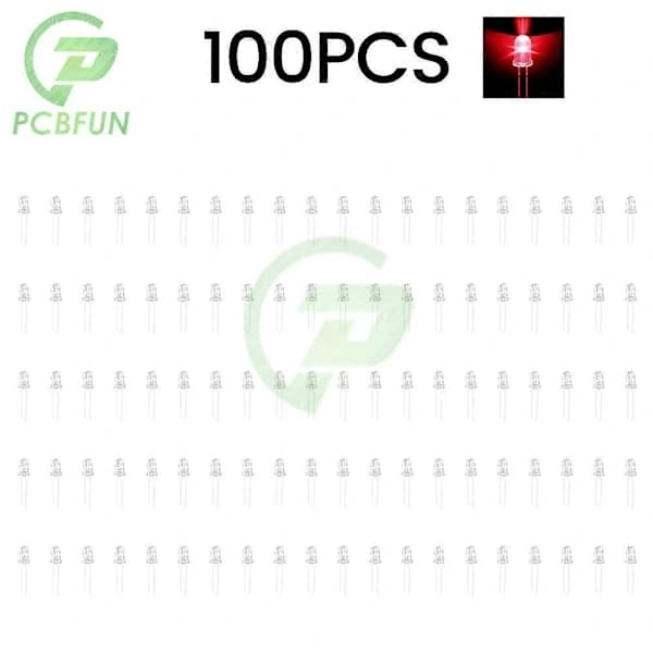 50/100/200 pcs 5mm Bright Red Yellow Flickering LEDs Flashing Bk Dip Led Diode Intermittent Lamp Flicker 200pcs