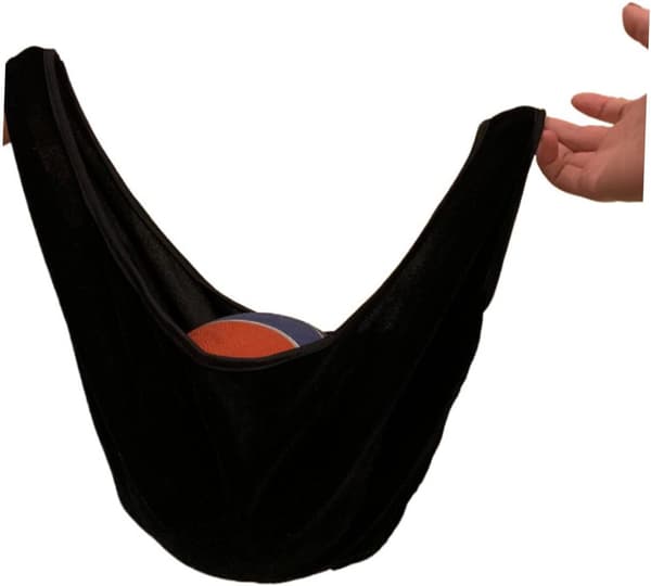 Rengøringskuglehåndklæde til bowlingkugler af mikrofiber sort -