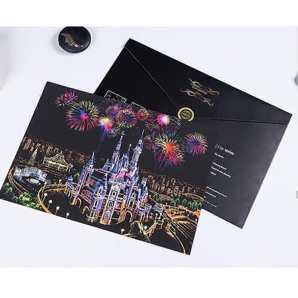 Scratch Painting Big City Night Scratch Picture 3-pack