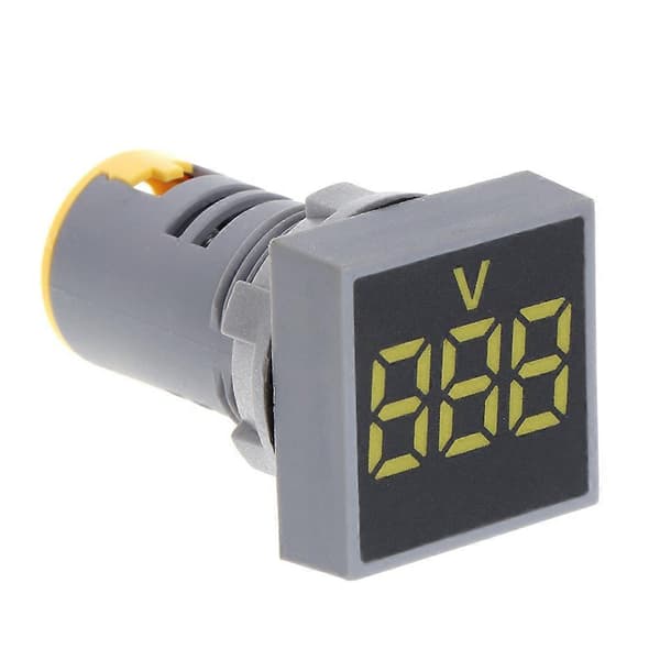 22mm Firkantet DIY Mini Digital Voltmeter AC 12-500 Digital Panel Lys Voltmeter