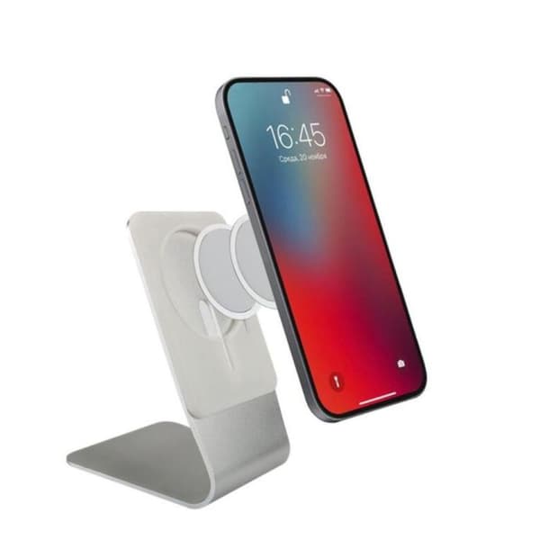 Stativ til MagSafe-oplader, FULAIM aluminium MagSafe-holder, kompatibel