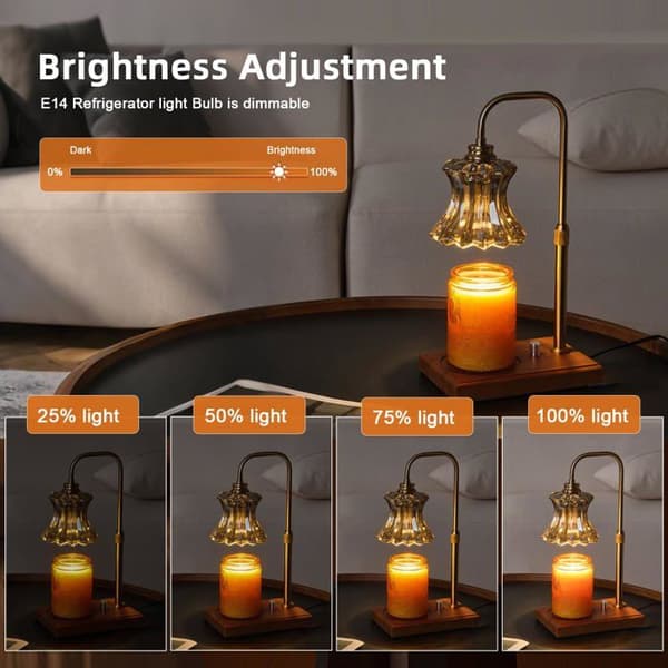 E14 Dimmable Salt Lamp - 3-pack, 100LM Warm White 2700K, Suitable for Refrigerator and Microwave Lamps