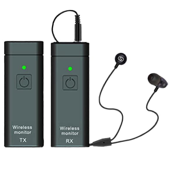 UHF Trådløst In-Ear Monitorsystem Profesjonell Digital Lydscene Kringkasting Lydkort Utendørs Sender Mottaker