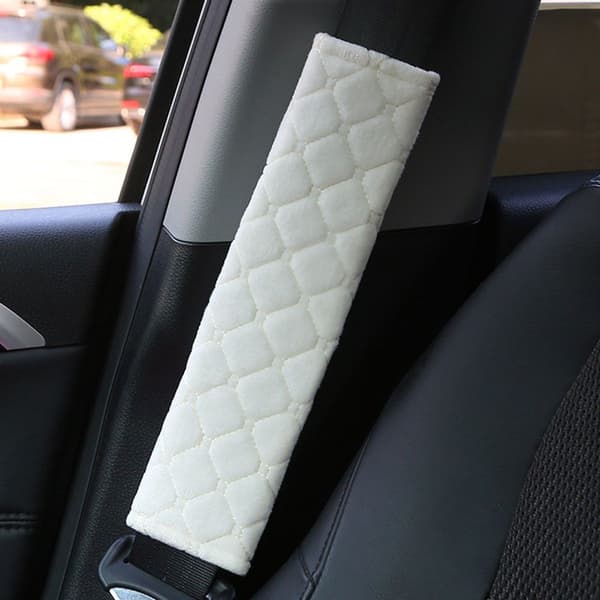 Shoulder Strap Pads Protection for Seat Belt Shoulder Beige KLB