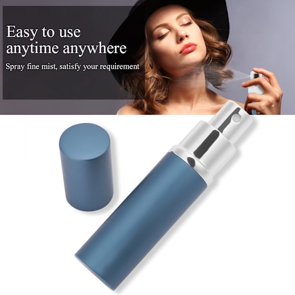 10ml Refillable Perfume Bottle Portable Empty Pump Lotion Perfume Dispenser Blue
