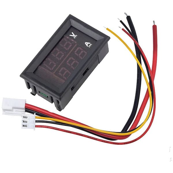 2 STK 0,28 tommer Digital Volt Amper Voltmeter Amperemeter DC 100V 50A 3-bits Spenningsstrømmåler med 50A 75MV Shunt