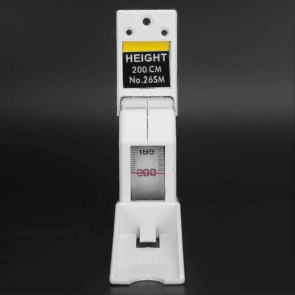 Height meter, 2 meter retractable height meter for adults and children (white) -Sew