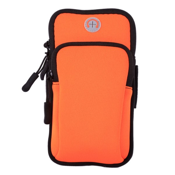 1 orange arm bag, löpararmband väska för mobiltelefoner och