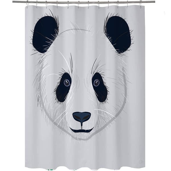 1 st söt djur panda duschdraperi vattentät 71in badrum De