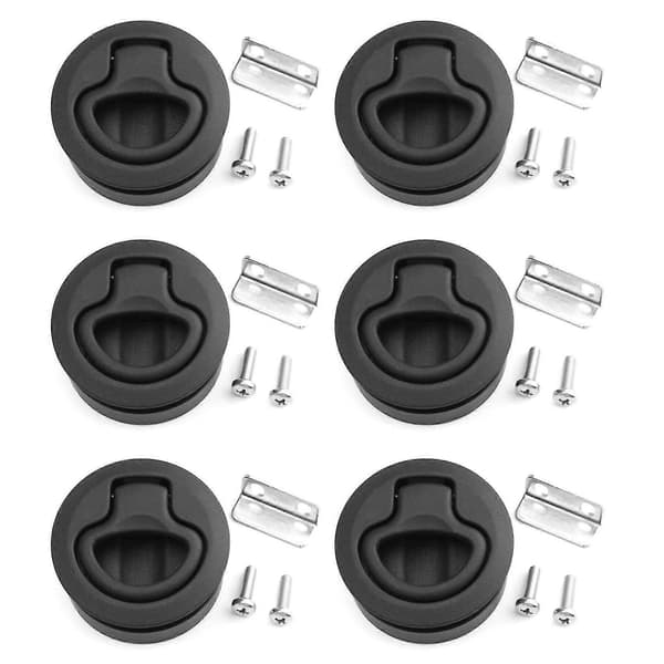 6x Slam Latch Hatch Round Pull-Lås 1/2 Tums Dörr Ersätt M1-63 Rv Marin-A1