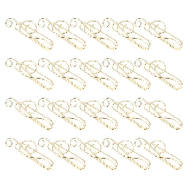 20 Pcs Musical Note Paper Clips Music Folder Shape Creativity Modeling Metal Craft Material Gold