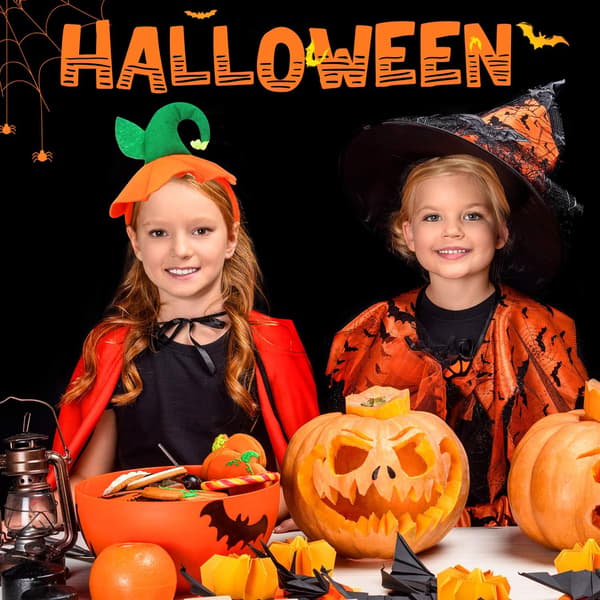Halloween Gresskar Hodebånd Halloween Kostyme Gresskar Hodeplagg Gresskar Gul Pumpkin Yellow