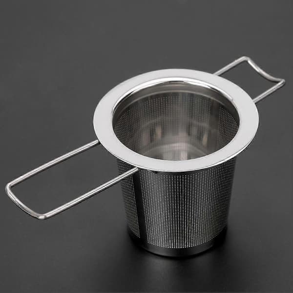 Teinfuser i metall, hopfällbart tefilter i rostfritt stål