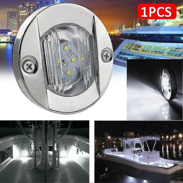 4x Marinbåt LED-lampor, 12V Vattentät Navigationsbåtsljusremsa