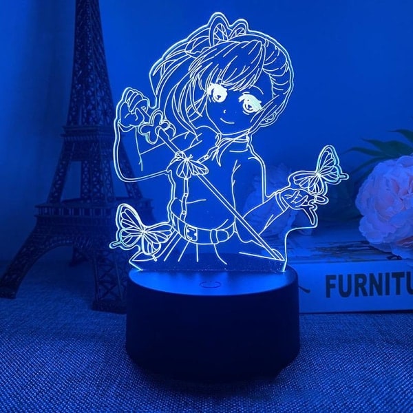 Demon Slayer Anime Lampa 3D Natlys Akrylplade Bræt Kamado Nezuko Cosplay Akrylark Til Hjemindretning Ingen Led Base8