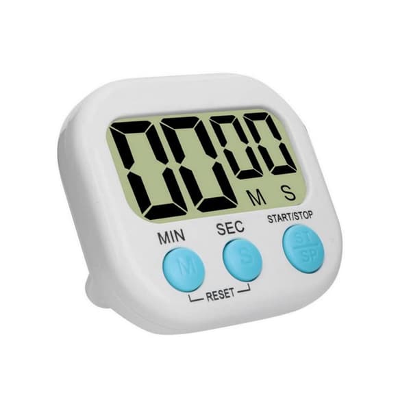 LCD Digital Kjøkken Matlaging Timer Nedtelling Høy Alarm, Baking Stativ Matlaging Timer, Liten Klasserom Læring Timer