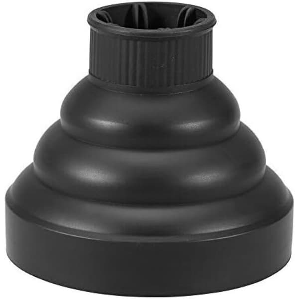 Universal Hårtørrer Diffuser Sammenklappelig Adapter 13.8x11.5cm Sort til Professionelle Frisørværktøjer