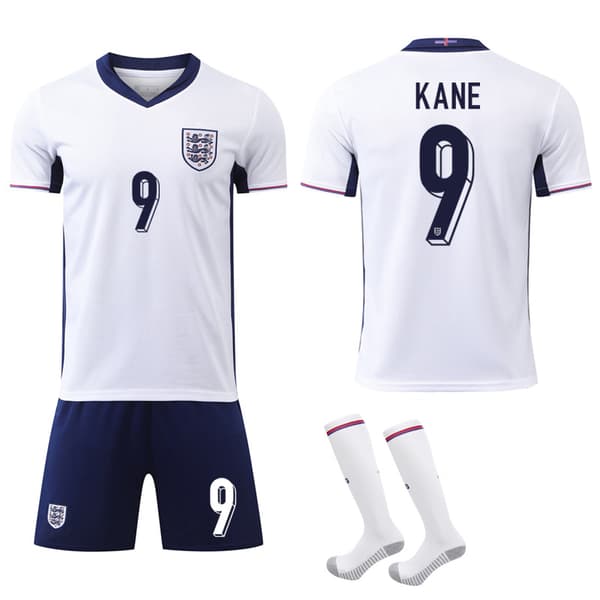 Englands fodboldtrøje til børn til EM 2024 nr. 9 M M