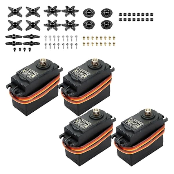 4 stk. Vandtætte MG995 Metalgear Digitale Servo Coreless Højt Drejningsmoment Hastighed til RC