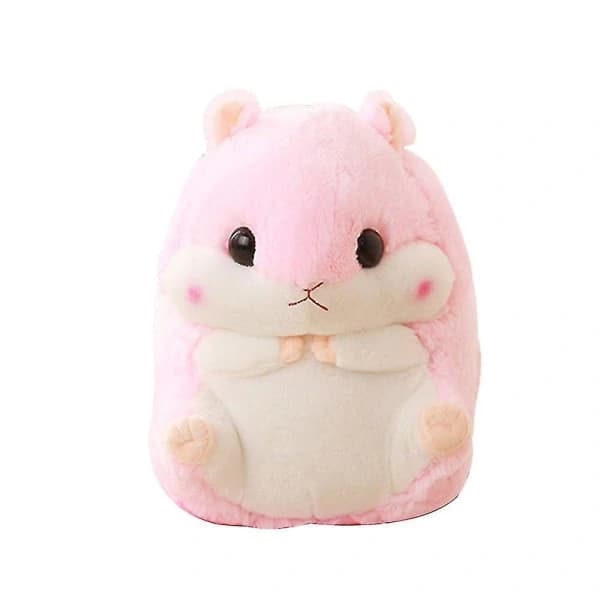 Søte plysjhamster kosedyrleker med teppe rosa