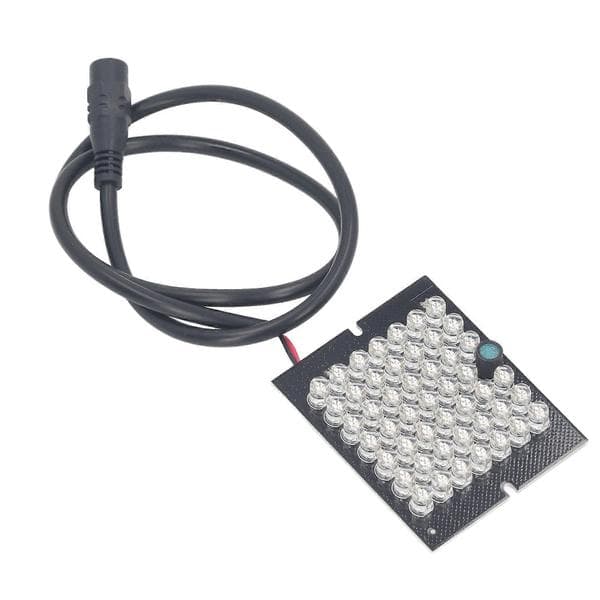 850nm LED Night Vision Lampa Panel 48 Pärlor IR LED Fyllningsljus Infraröd Panel DC12V