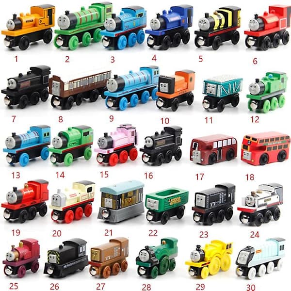 1-30 Thomas og Venner Tog Tankmotor Træjernbane Magnet Samle Gave Legetøj Db 2 2 2