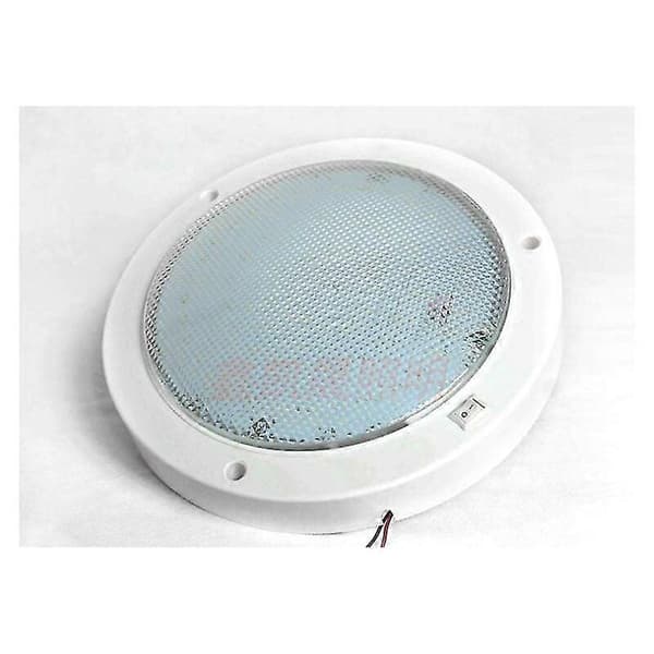 Taklampe, 12V LED-armatur, Rund Overflatemontert med BF-bryter