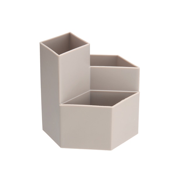 Pen Holder Pen Storage Box, Desk Storage Box Grey Grå