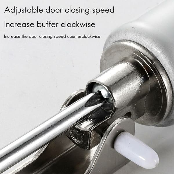 Simple Door Closer Silent Pneumatic Hydraulic Buffer Automatic Household Door Closer Artifact Furniture Hardware Brown