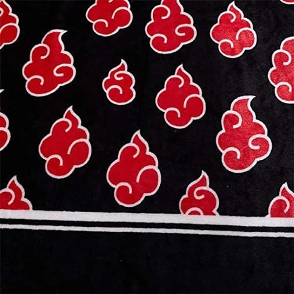 Anime Naruto Shippuden Koseteppe, Akatsuki Fluffyteppe 200*150cm, Koselig Stue-teppe/Sofateppe/Reiseteppe