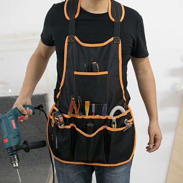 Work Apron 16 Tool Pockets Tool Belt Women Adjustable Tool Vest Apron with Waterproof Apron and Canvas Apron