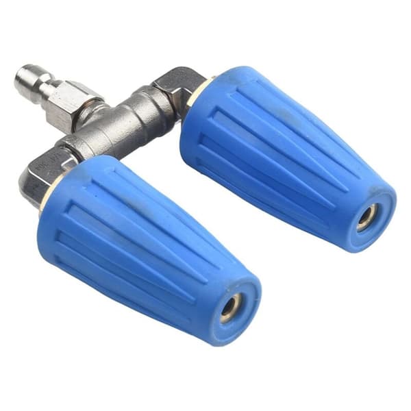 Dobbelt dyse Turbo til renere, 4000 Psi tryk roterende, 1/4 tomme spray