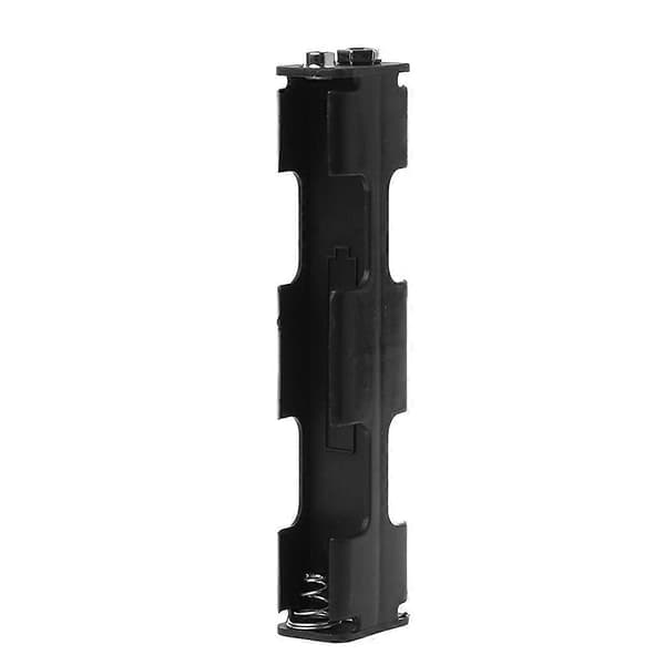 Batteriholder 4 x AA Lang Rem Bagside til Etui 6V Dobbelt Lag Dobbeltsidet Boks