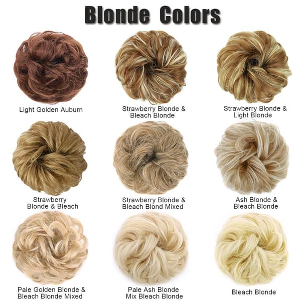 1 st Messy Bun Hårscrunchie Hårförlängning Lockig Vågig Messy Syntetisk Chignon för Kvinnor Updo Hårklämma