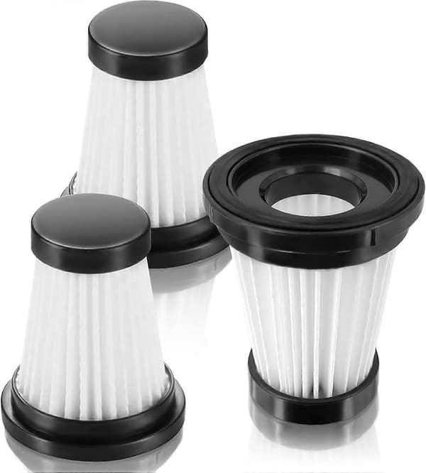 3-pak filter til MOOSOO K12, K12 Pro K13 ledningsfri støvsuger, til Genius Invictus One 1.0 X7 2.0