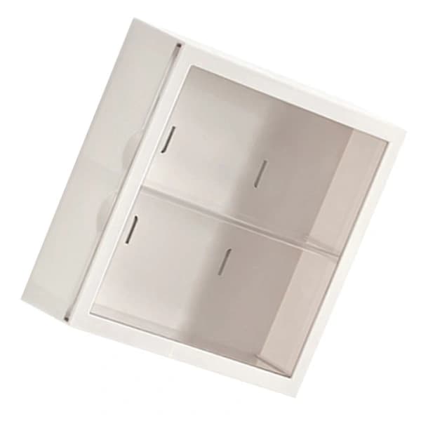 Wall Mounted Display Cabinet Blind Box Figures Display Case Craft Storage Display Rack Dustproof Doll Toy Storage Box White