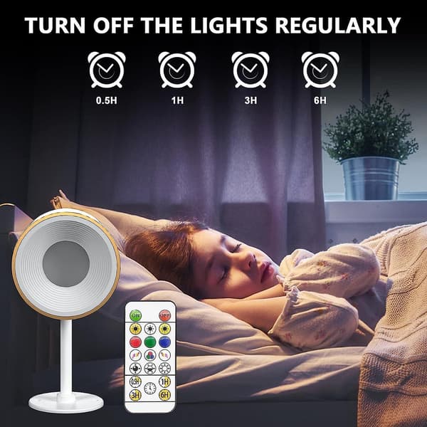 Veggmontert LED-lampe med oppladbart batteri [DB] Hvit White
