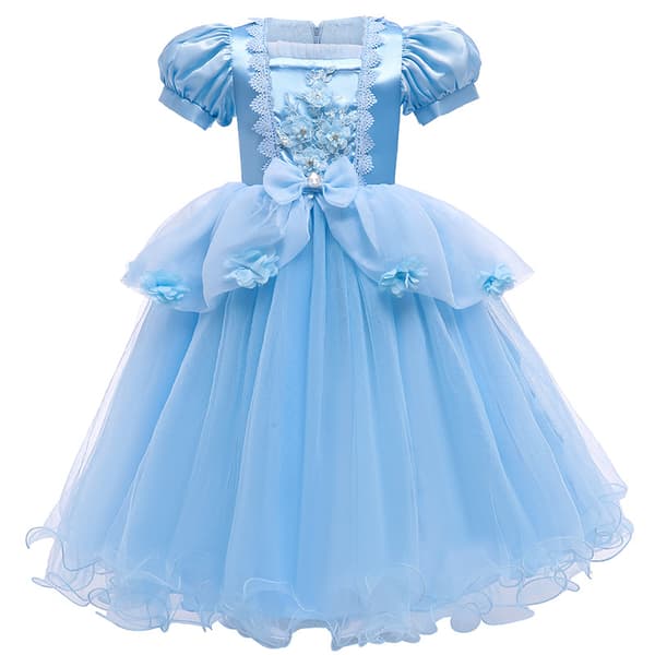 Prinsessekjole Sommerfugl Tyl Lange Gallakjoler - 110cm