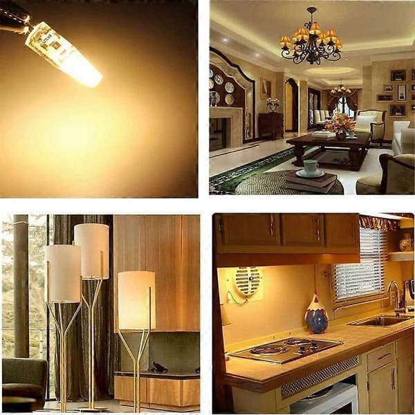 G4 LED Bulb Warm White Light Dimmable 3W Equivalent 30W AC/DC 12V-24V Bi-Pin LED Bulb G4 LE